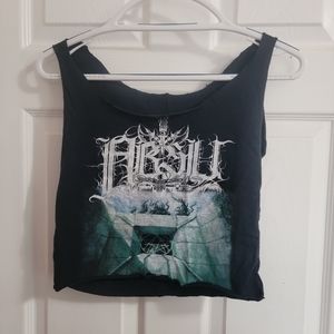 Absu Band Shirt Crop Top DIY